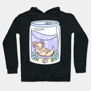 Axolotl in a can Hoodie